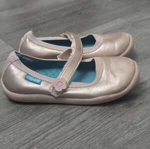 Chooze Kids Size 11 Pink Mary Jane Leather Comfy Dress Cute